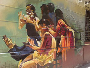 Un mural del flamenco en Granada