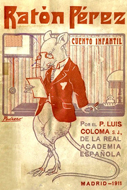 Portada de la edición original de Ratón Pérez de Luis Coloma