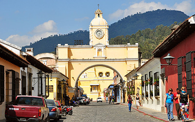 El Arco de Santa Catalina en Antigua Guatemala.