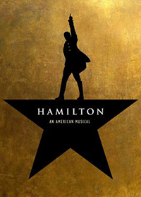 Cartel del musical Hamilton.