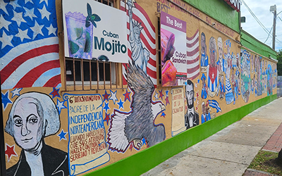 political mural in Little Havana ub Miami